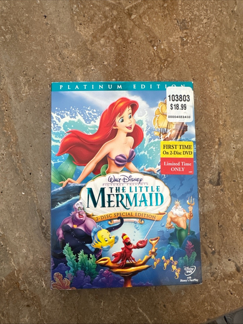 Disney The Little Mermaid DVD 2 Disc Set Platinum Edition Movie